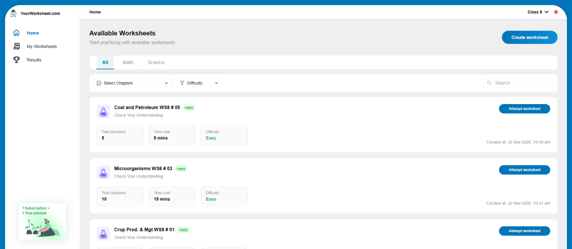 YourWorkSheet System